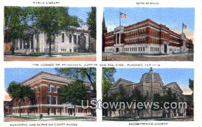 Municipal & Superior Court House - Elkhart, Indiana IN Postcard