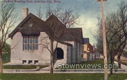 Ladies Reading Club - Junction City, Kansas KS Postcard