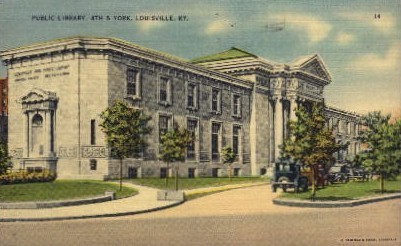 Public Library - Louisville, Kentucky KY Postcard