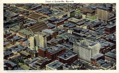 Heart of Louisville - Kentucky KY Postcard