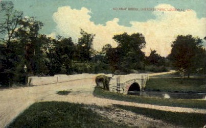Belknap Bridge, Cherokee Park - Louisville, Kentucky KY Postcard