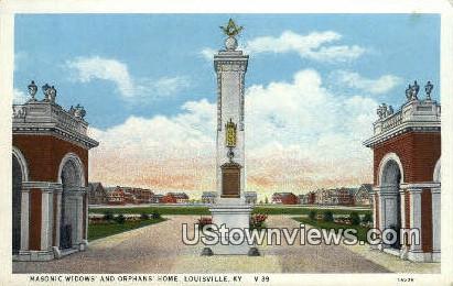 Masonic Widows And Orphans Home - Louisville, Kentucky KY Postcard