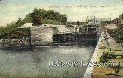 Government Canal Locks - Louisville, Kentucky KY Postcard