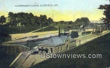Government Lock - Louisville, Kentucky KY Postcard