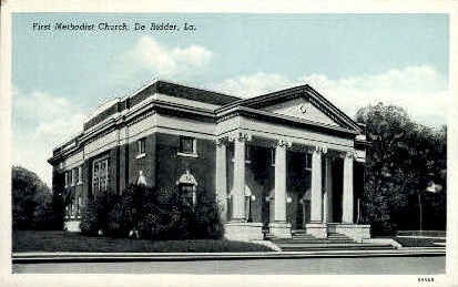 First Methodist Church - DeRidder, Louisiana LA Postcard