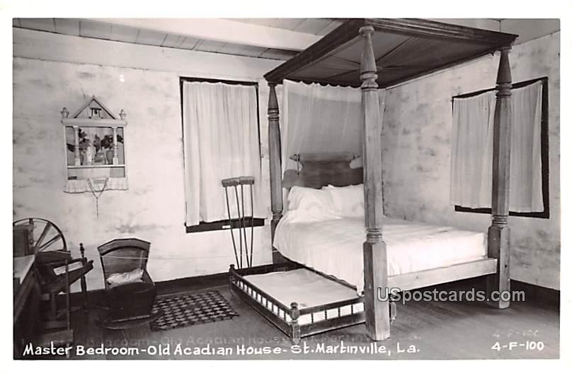 Master Bedroom - Saint Martinville, Louisiana LA Postcard