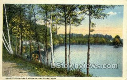 Lake Attitash - Amesbury, Massachusetts MA Postcard