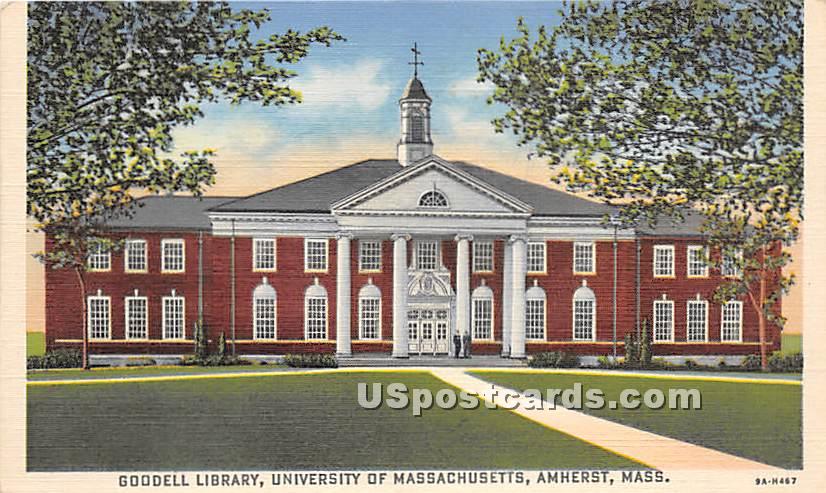 Goodell Library at University of Massachusetts - Amherst Postcard