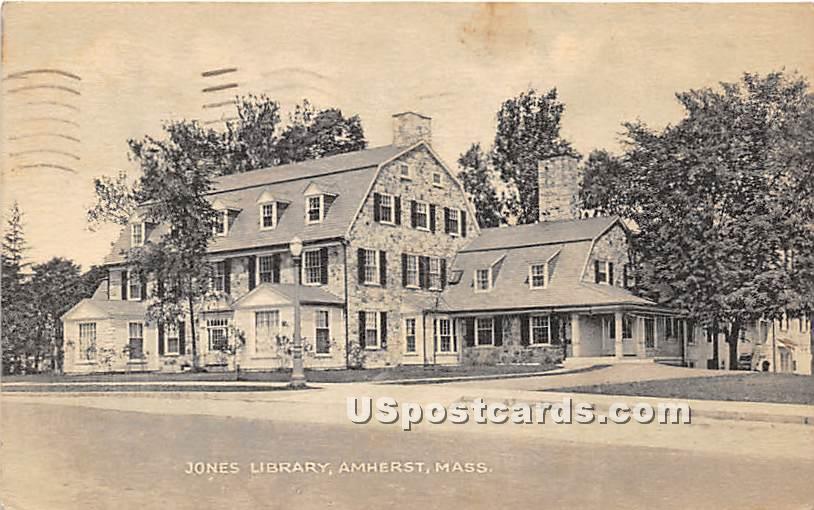 Jones Library - Amherst, Massachusetts MA Postcard