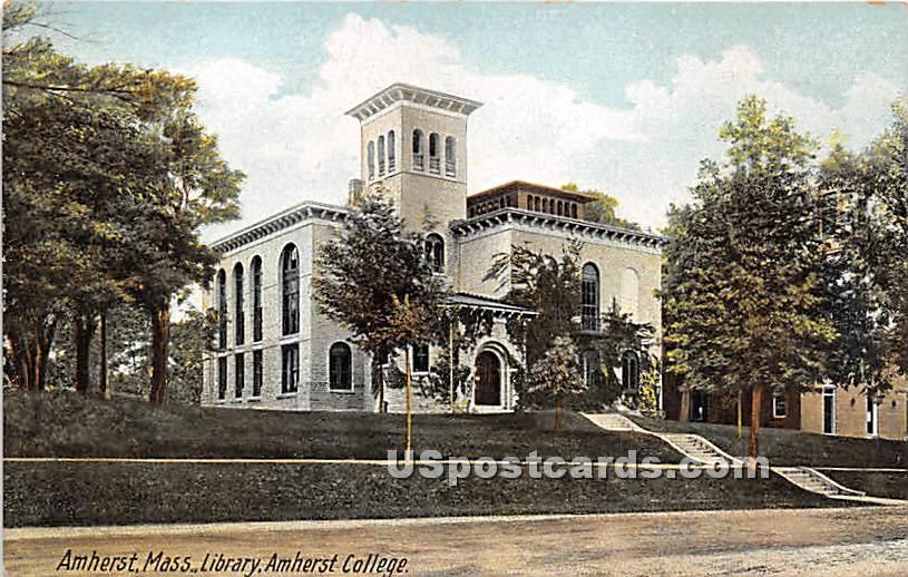 Library at Amherst College - Massachusetts MA Postcard