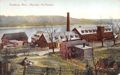 Merrimac Hal Factory Amesbury, Massachusetts Postcard