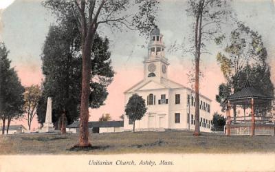 Unitarian Church Ashby, Massachusetts Postcard