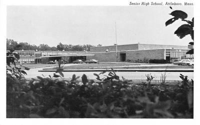 Senior High School Attleboro, Massachusetts Postcard