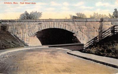 Peck Street Arch Attleboro, Massachusetts Postcard