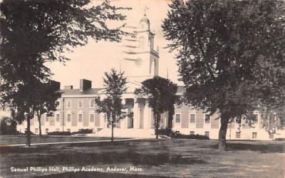 Samuel Phillips Hall Andover, Massachusetts Postcard