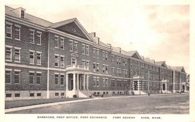 Barracks Ayer, Massachusetts Postcard