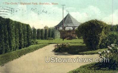 Highland Park - Brockton, Massachusetts MA Postcard