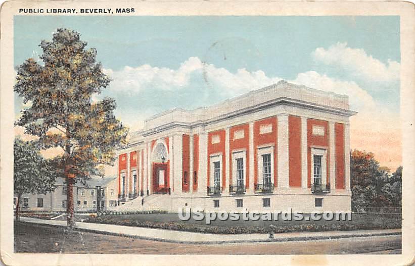Public Library - Beverly, Massachusetts MA Postcard