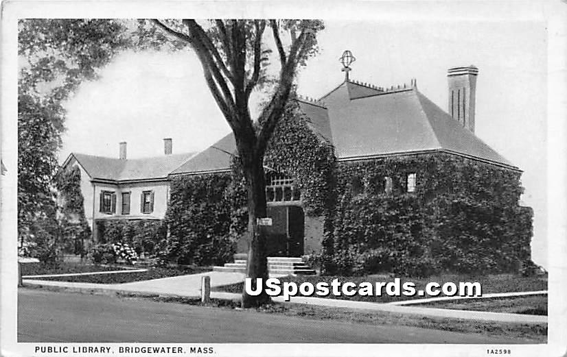Public Library - Bridgewater, Massachusetts MA Postcard