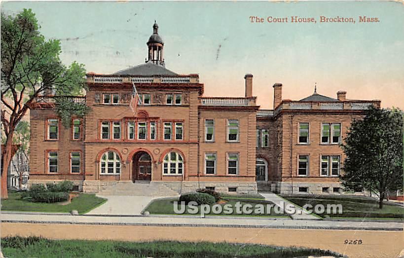 The Court House - Brockton, Massachusetts MA Postcard