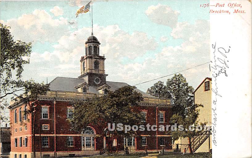 Post Office - Brockton, Massachusetts MA Postcard