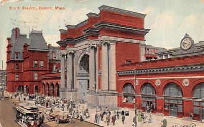 North Station Boston, Massachusetts Postcard