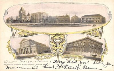 Historical Buildings Boston, Massachusetts Postcard
