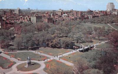The Public Garden Boston, Massachusetts Postcard