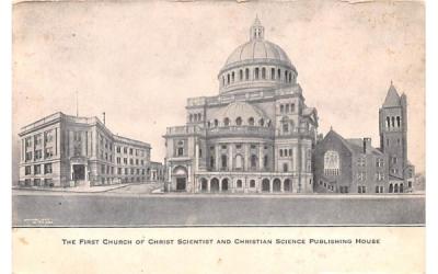 The First Church of Christ Scientist Boston, Massachusetts Postcard