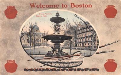 Welcome to Boston Massachusetts Postcard