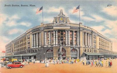 South Station Boston Massachusetts Postcard