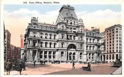 Post Office Boston, Massachusetts Postcard