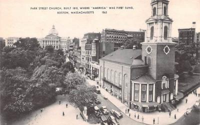 Park Street Church Boston, Massachusetts Postcard