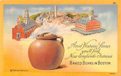 Amid Historic Scenes  Boston, Massachusetts Postcard