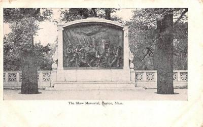 The Shaw Memorial Boston, Massachusetts Postcard