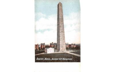 Bunker Hill Monument Boston, Massachusetts Postcard
