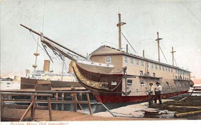 Old Ironsides Boston, Massachusetts Postcard