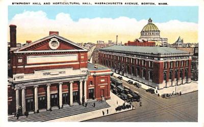 Symphony Hall & Horticultural Hall Boston, Massachusetts Postcard