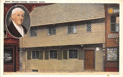 Paul Revere House Boston, Massachusetts Postcard
