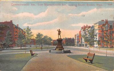 Commonwealth Ave. at Kenmore Square Boston, Massachusetts Postcard