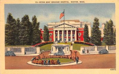 Peter Bent Brigham Hospital Boston, Massachusetts Postcard
