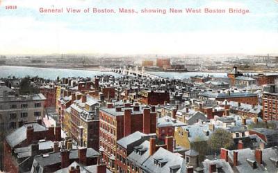 General View of Boston Massachusetts Postcard