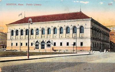 Public Library Boston, Massachusetts Postcard