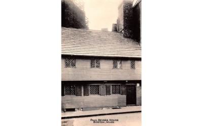 Paul Revere House Boston, Massachusetts Postcard