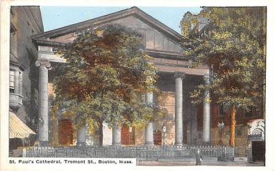 St. Paul's Cathedral Boston, Massachusetts Postcard