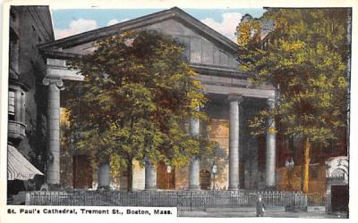 St. Paul's Cathedral Boston, Massachusetts Postcard