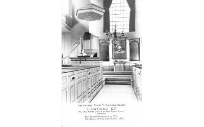 The Chancel Pulpity & Sounding Board Boston, Massachusetts Postcard
