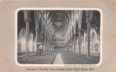 Cathedral of The Holy Cross Boston, Massachusetts Postcard