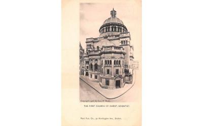 The First Church of Christ, Scientist  Boston, Massachusetts Postcard