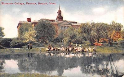 Simmons College Boston, Massachusetts Postcard